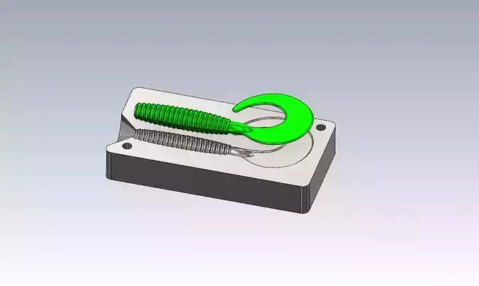 SOFT BAIT TWISTER LURE MOLD DESIGN 3D print model