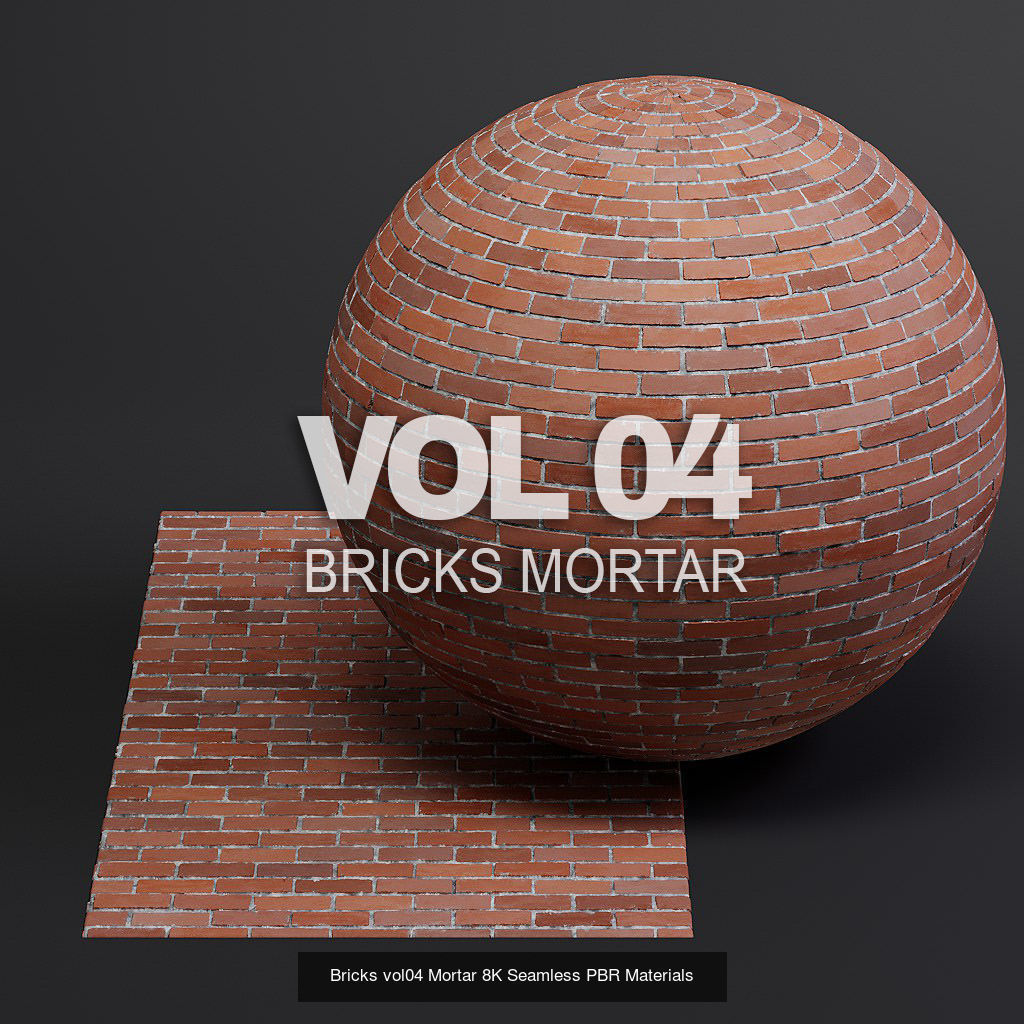 M04 Bricks 8K PBR Seamless Materials Texture_4