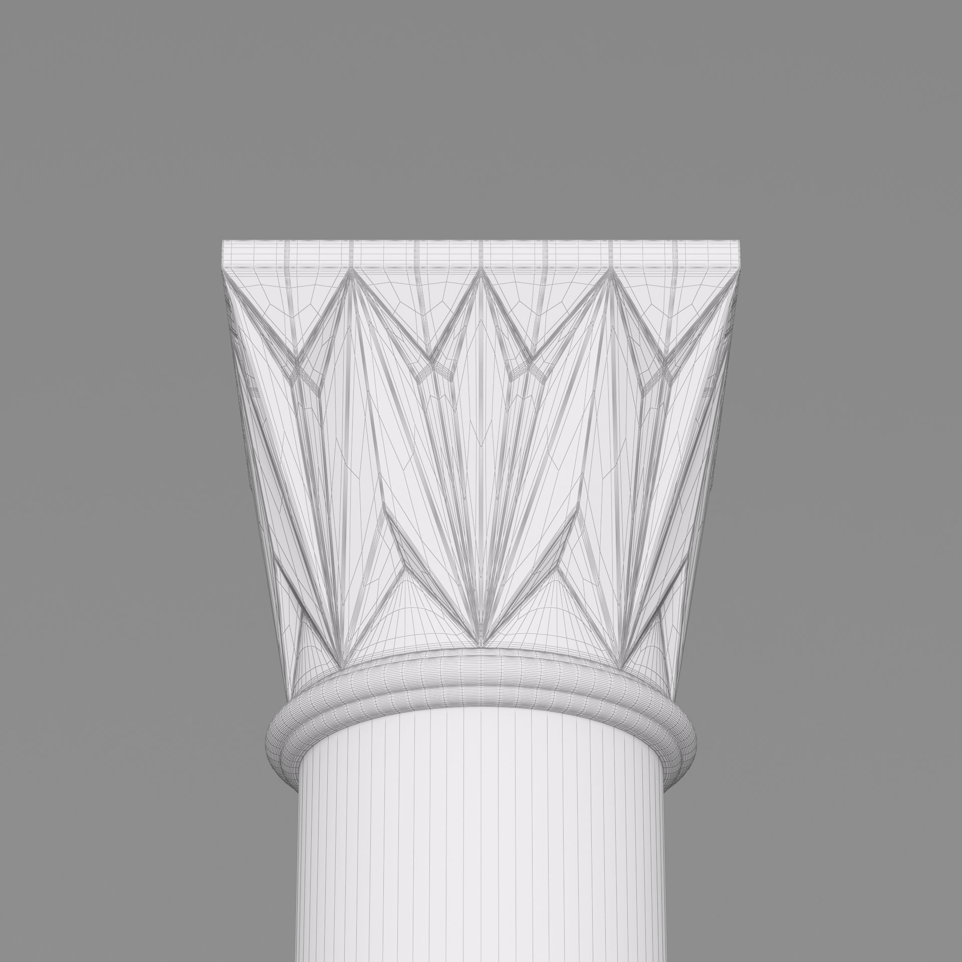 Classic Islamic Architectural Column 001 3D model_10