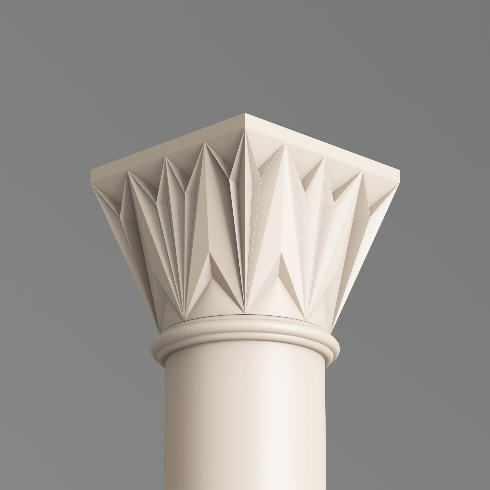 Classic Islamic Architectural Column 001 3D model_2