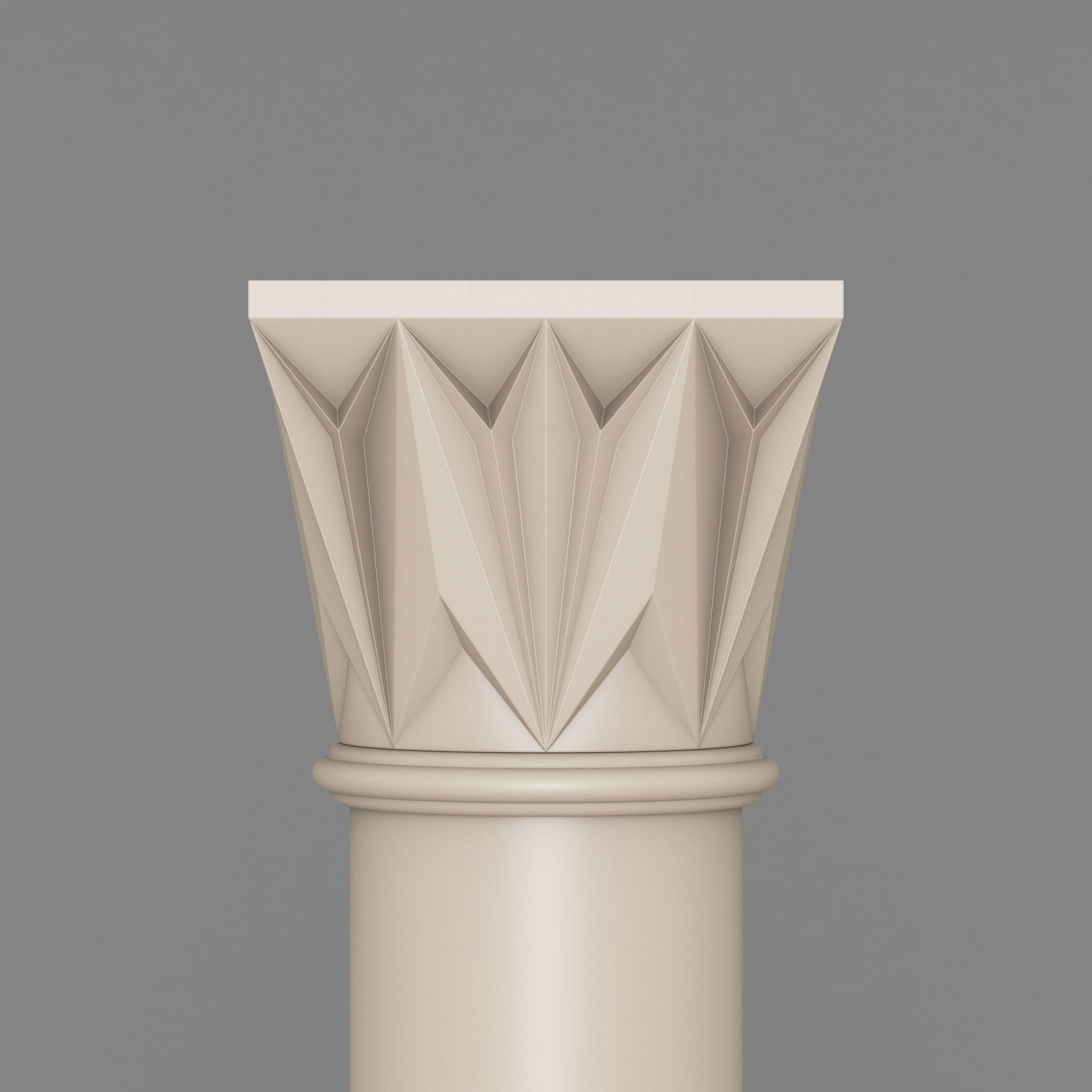 Classic Islamic Architectural Column 001 3D model_5