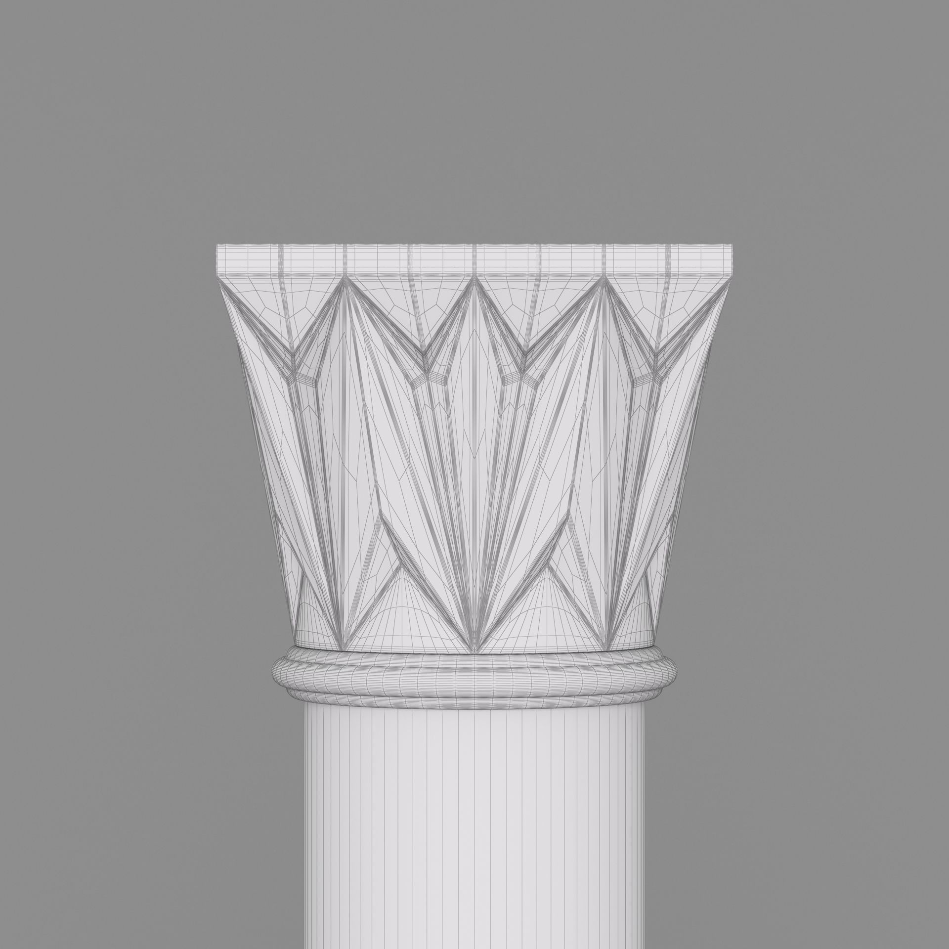 Classic Islamic Architectural Column 001 3D model_12