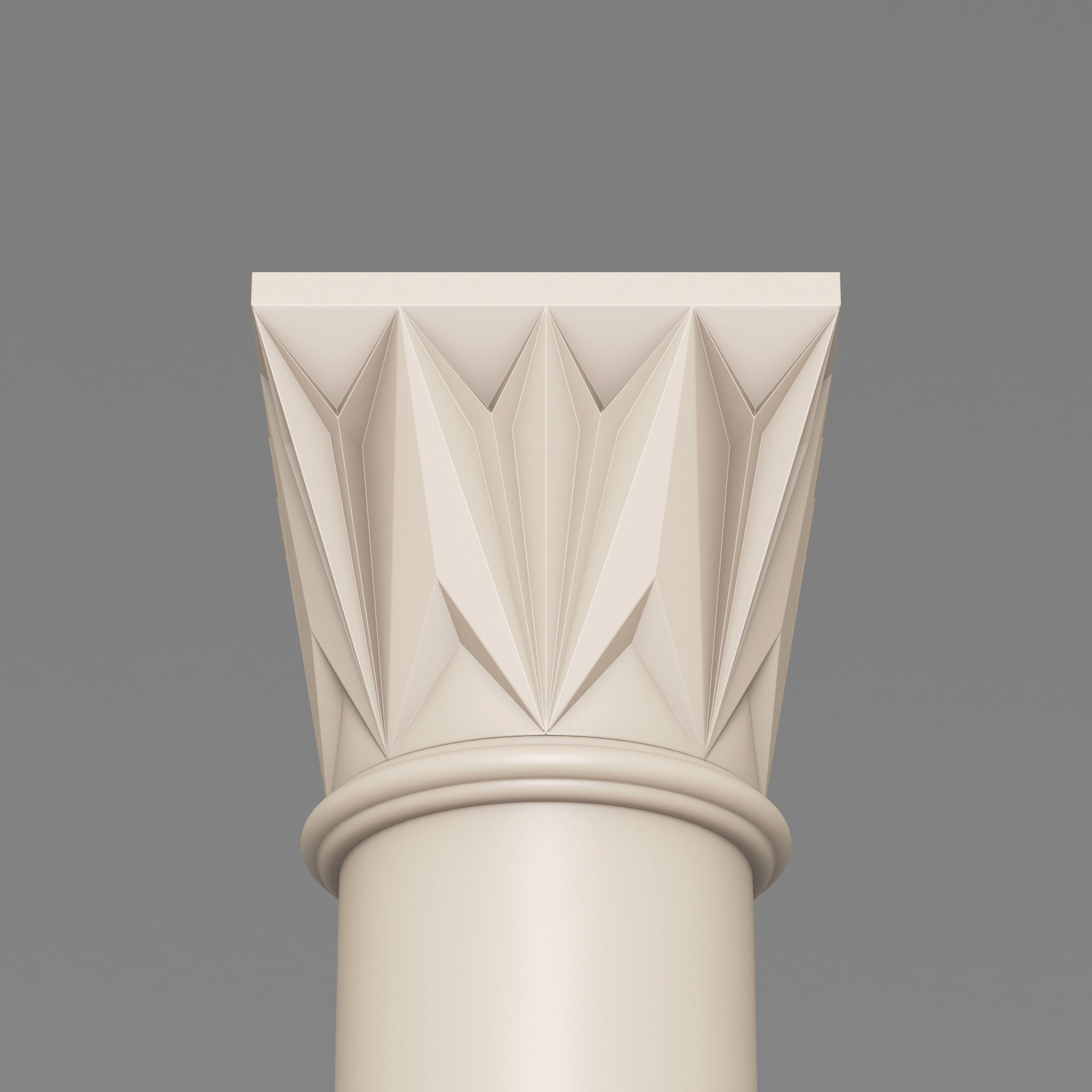 Classic Islamic Architectural Column 001 3D model_3