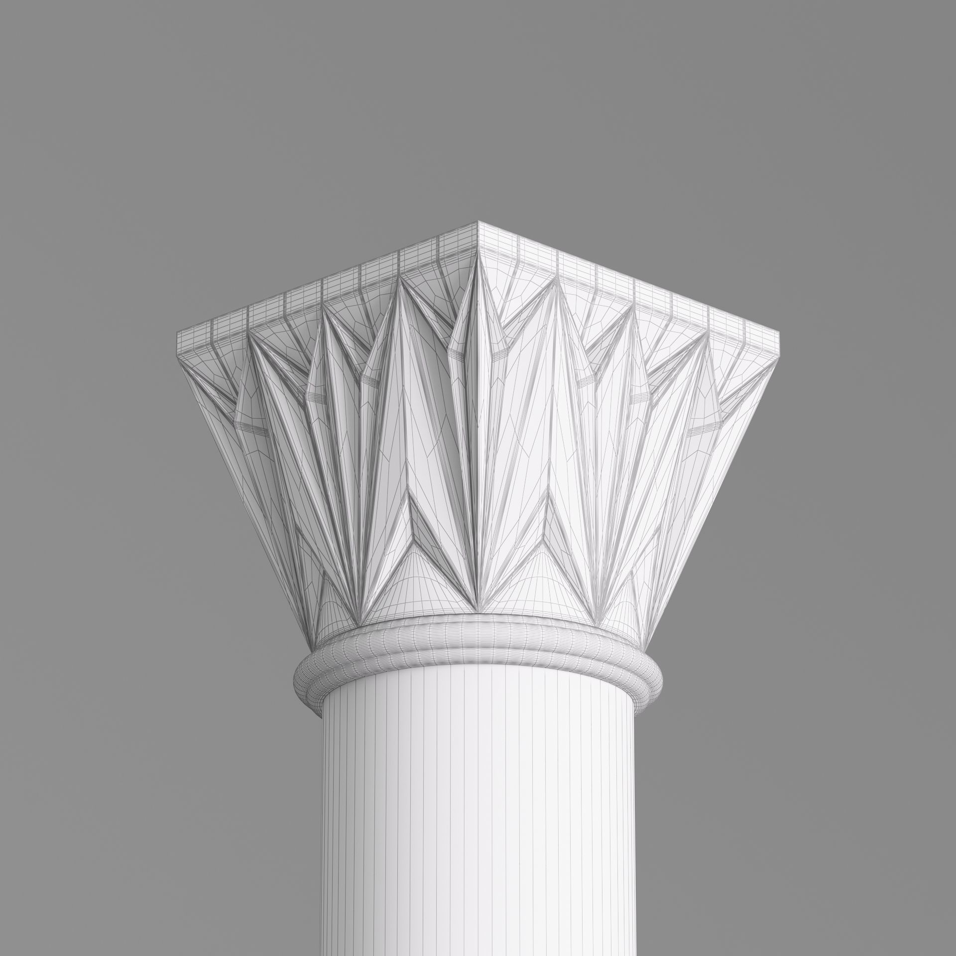 Classic Islamic Architectural Column 001 3D model_9