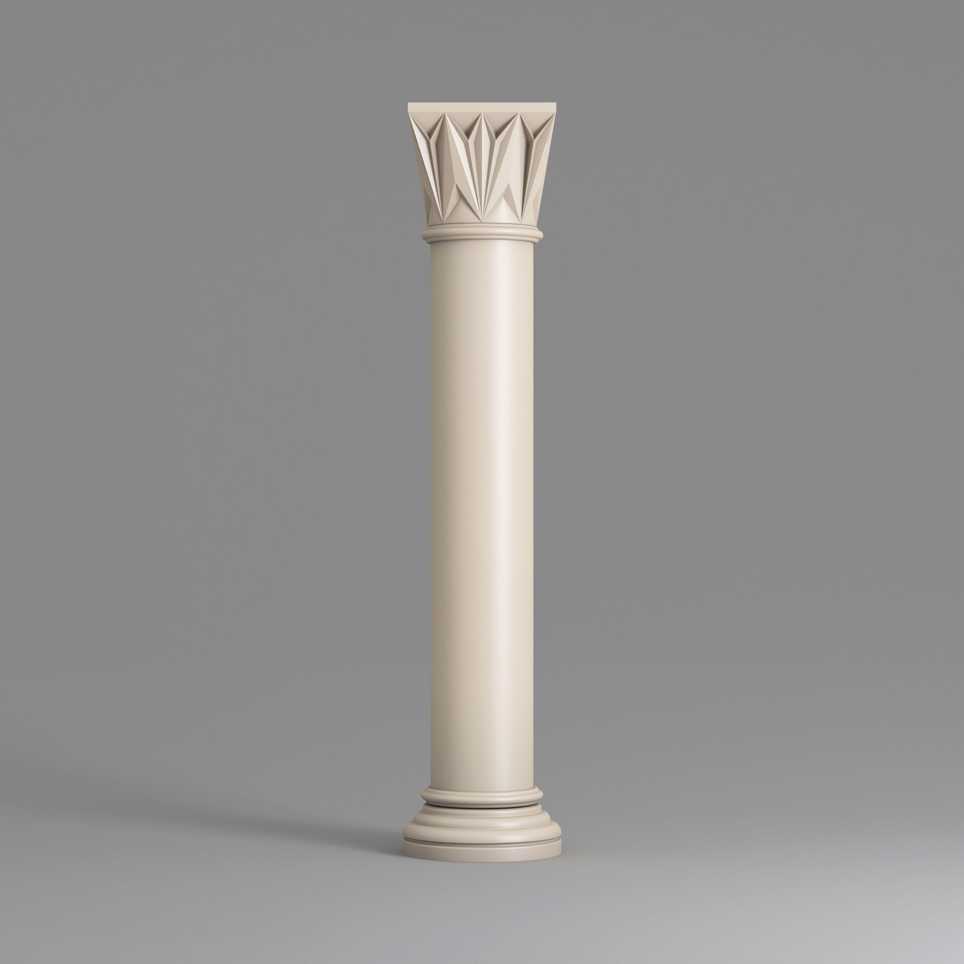 Classic Islamic Architectural Column 001 3D model_1
