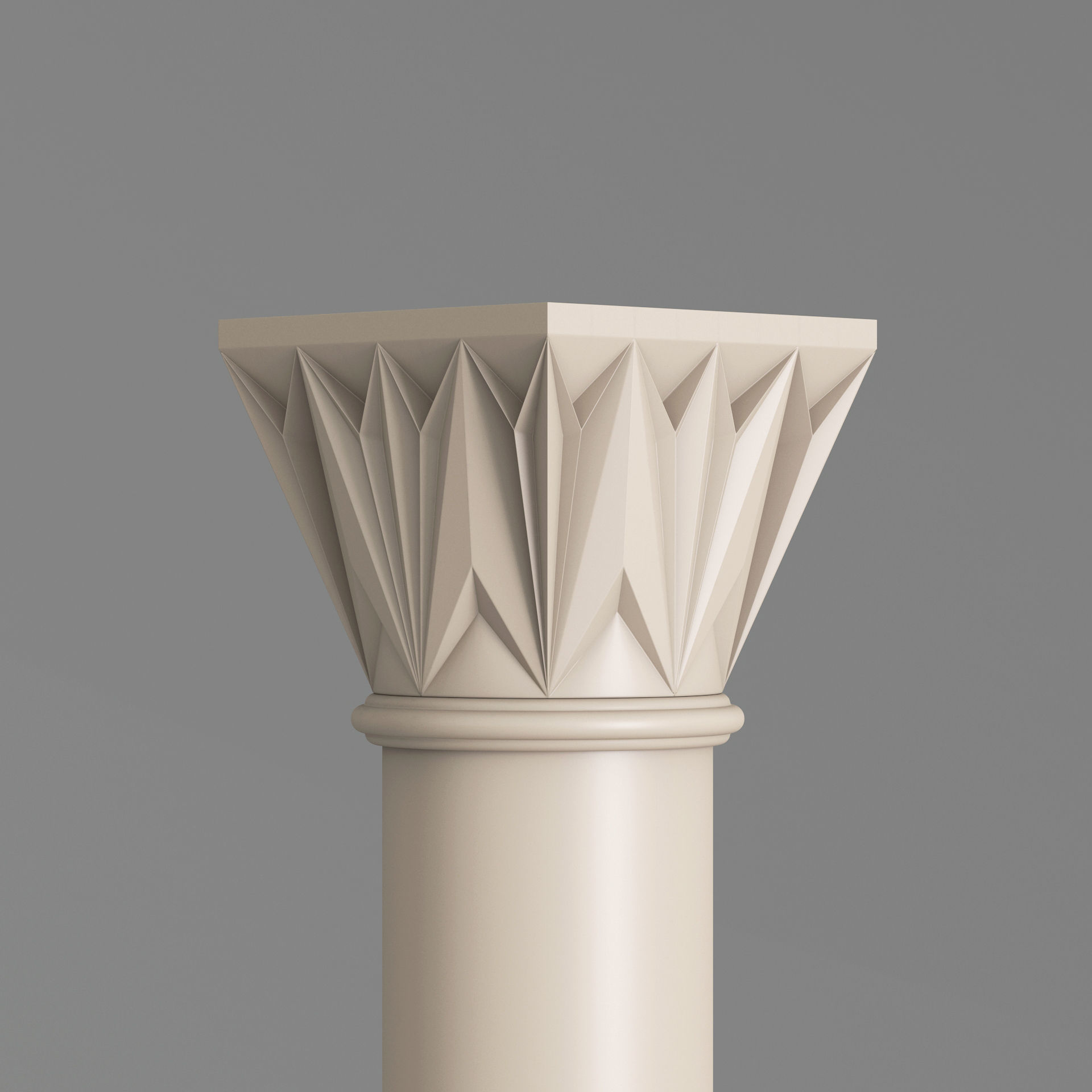 Classic Islamic Architectural Column 001 3D model_4