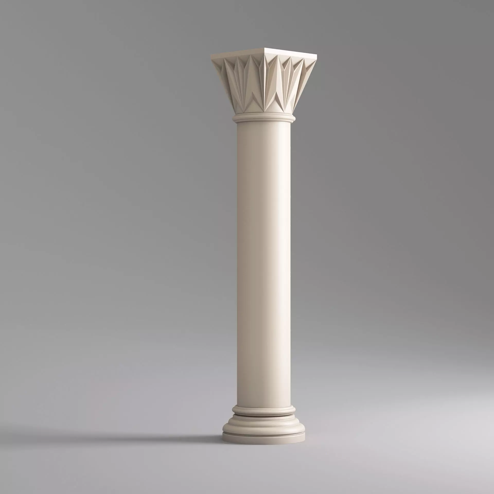 Classic Islamic Architectural Column 001 3D model_0