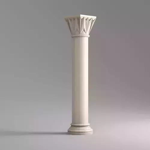 Classic Islamic Architectural Column 001 3D model