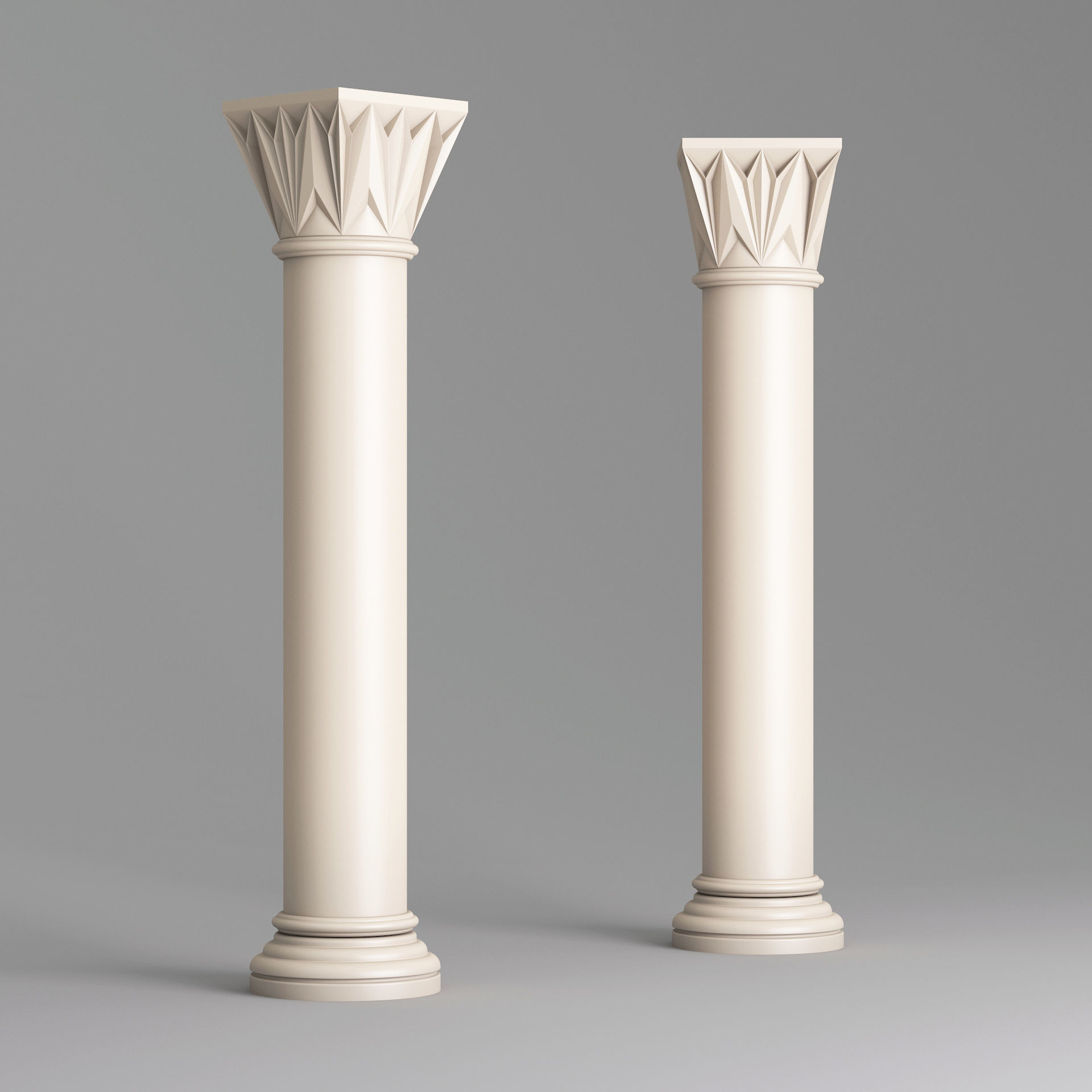 Classic Islamic Architectural Column 001 3D model_6
