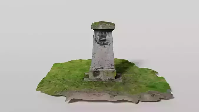 Historical headstone on grass