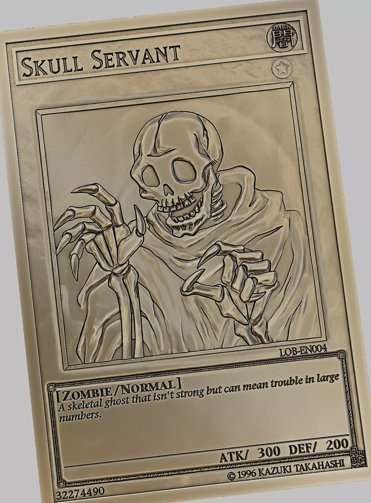 skull servant - yugioh 3D print model