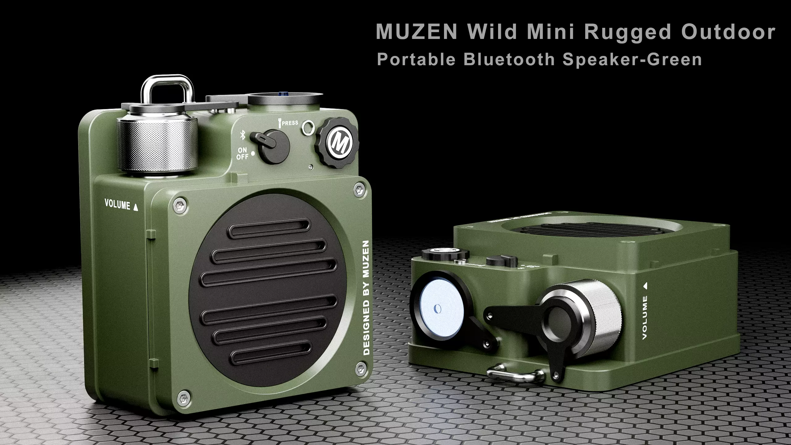 The Muzen Bluetooth Outdoor Speaker 3D model_0