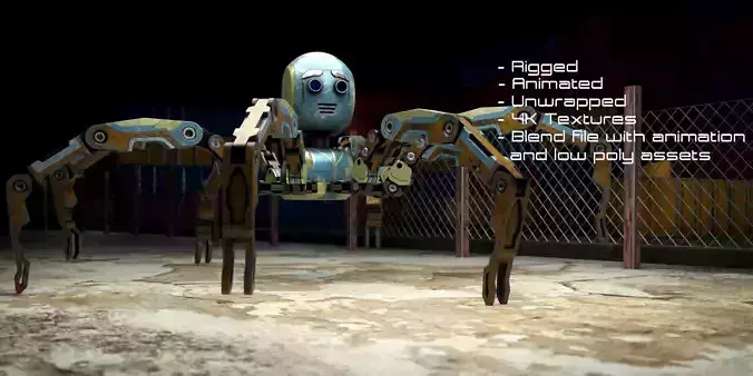 Mecha Robot Creature 3D model