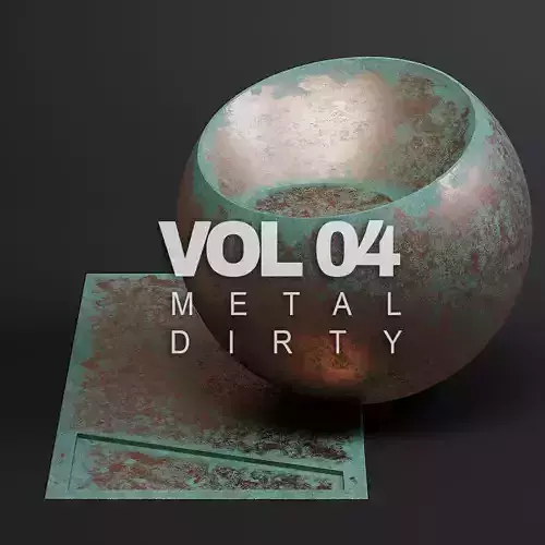 Metal vol04 Dirty 8K Seamless PBR Materials Texture