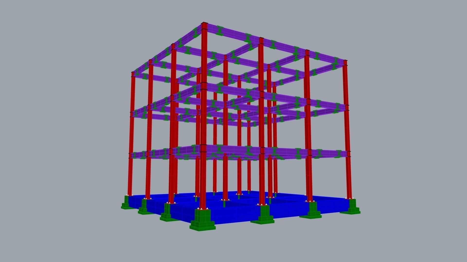 Steel Building 3D model_10