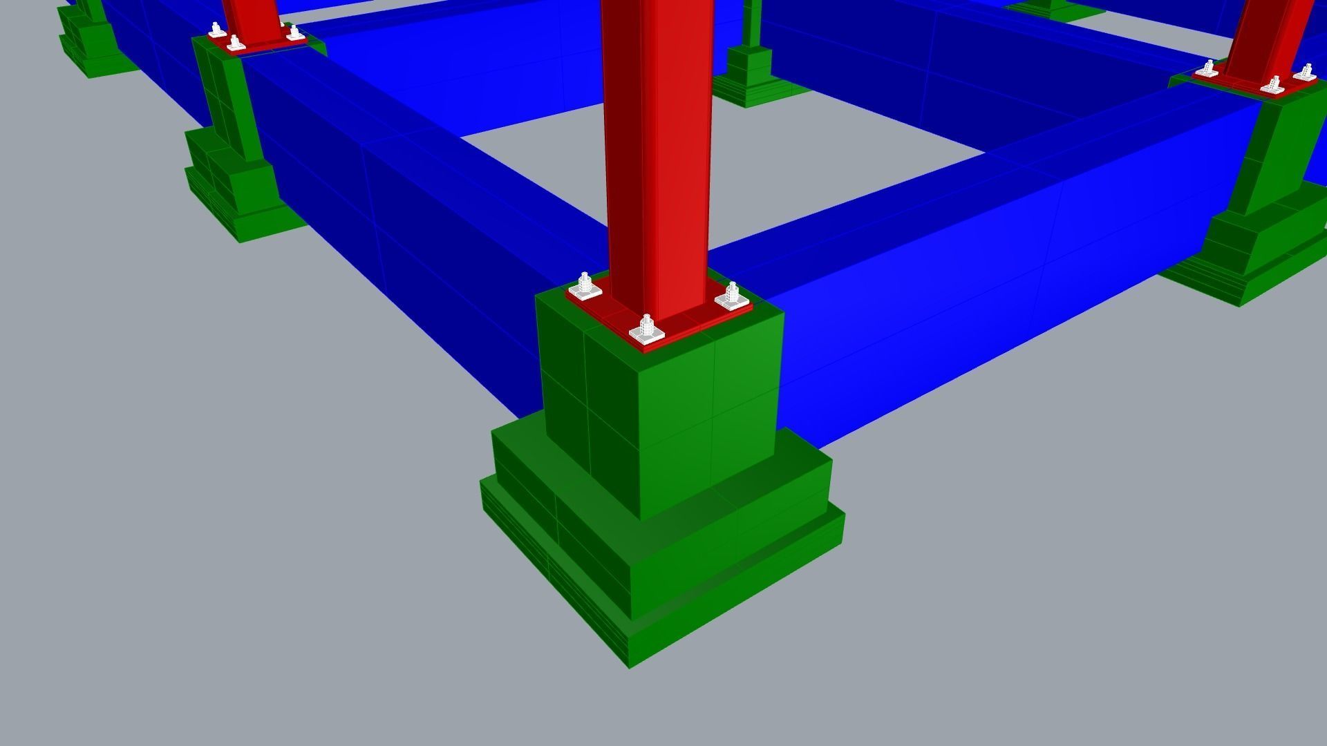 Steel Building 3D model_3