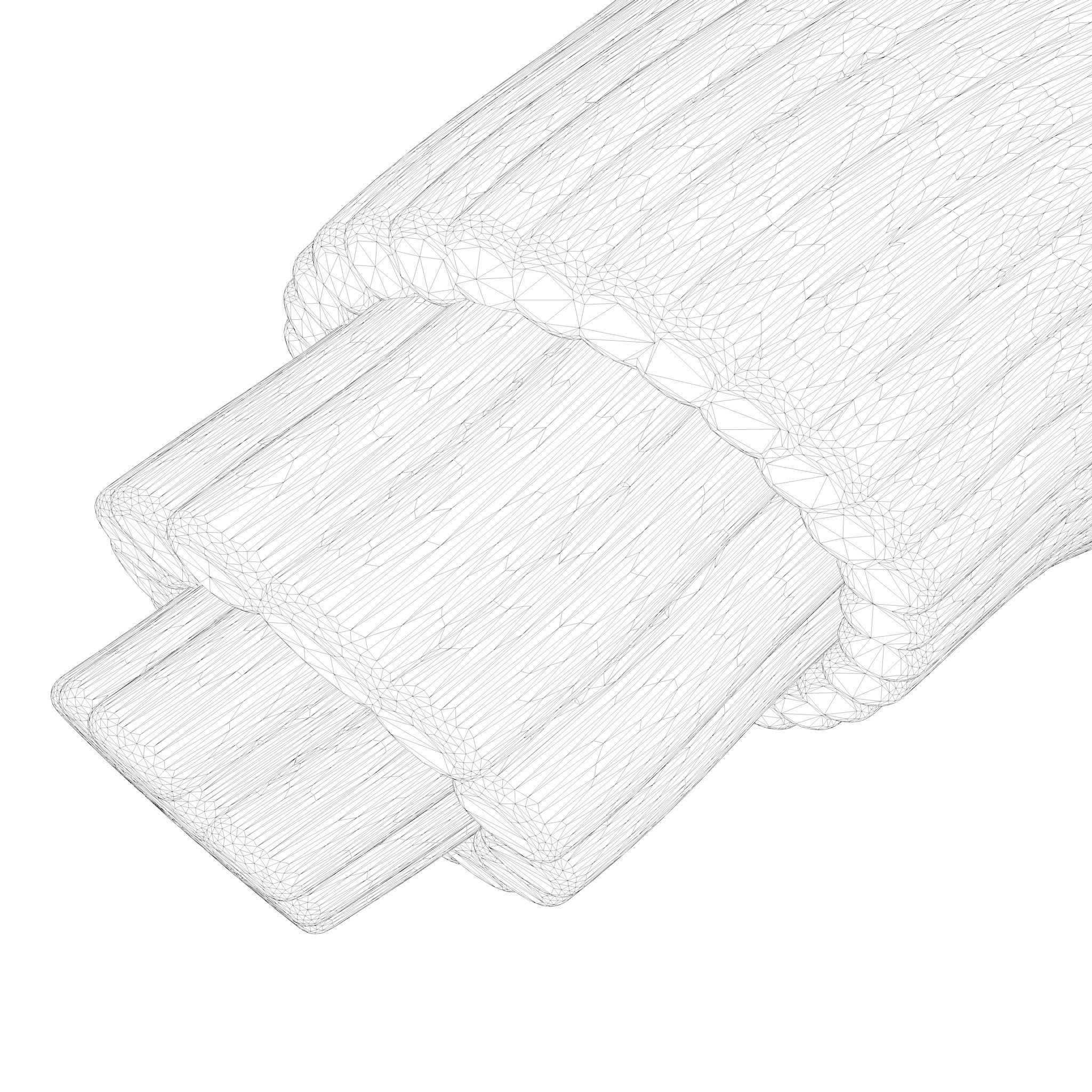 Skeletal Muscle Fiber Cross Section Anatomy 3D model_10