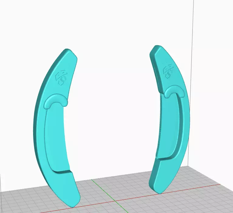 Paddle Shifters for Abarth 500 MTA 3D print model