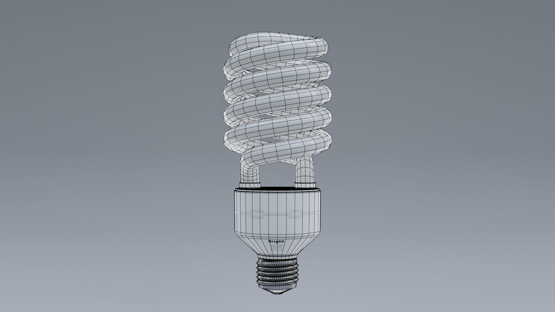 Light Bulb Low-poly 3D model_7