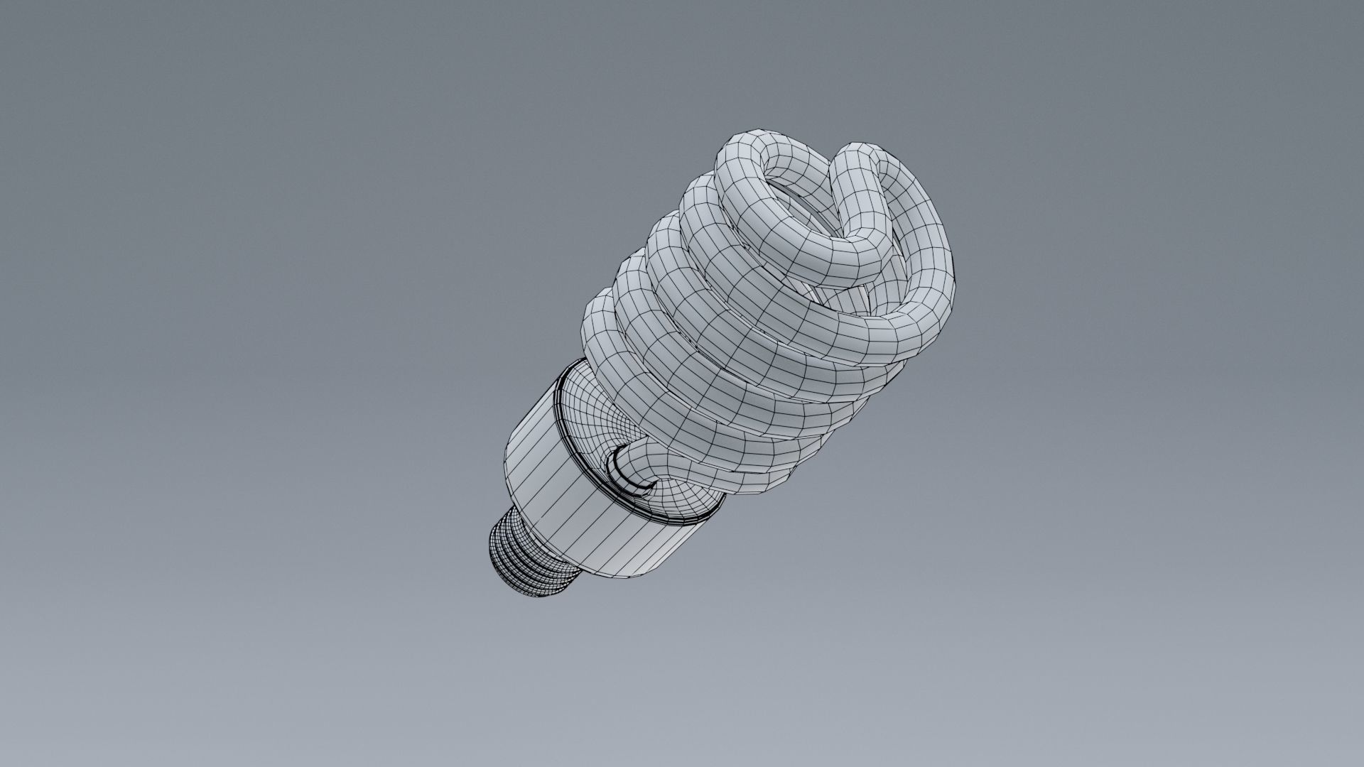 Light Bulb Low-poly 3D model_9