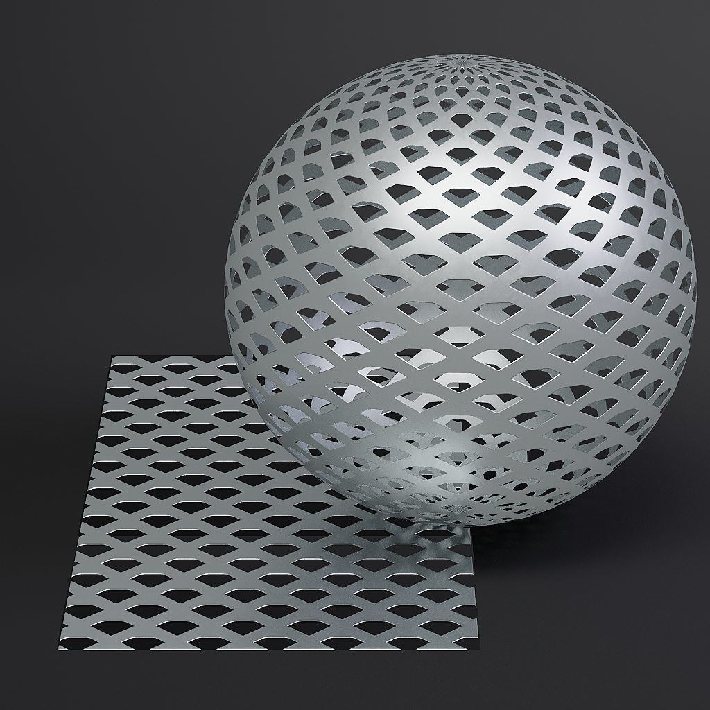 Metal vol09 Perforated 8K Seamless PBR Materials Texture_19
