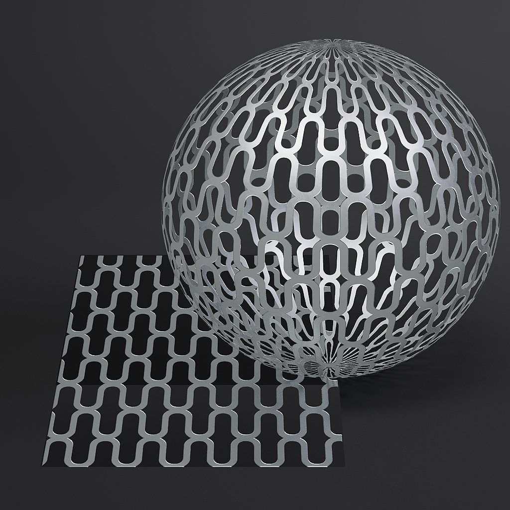 Metal vol09 Perforated 8K Seamless PBR Materials Texture_7