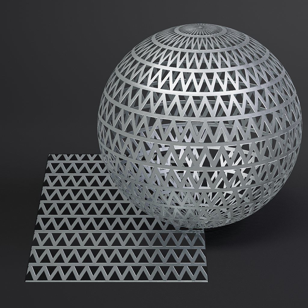 Metal vol09 Perforated 8K Seamless PBR Materials Texture_1