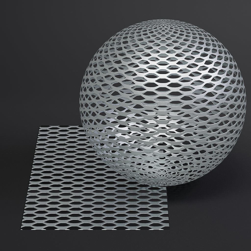 Metal vol09 Perforated 8K Seamless PBR Materials Texture_21