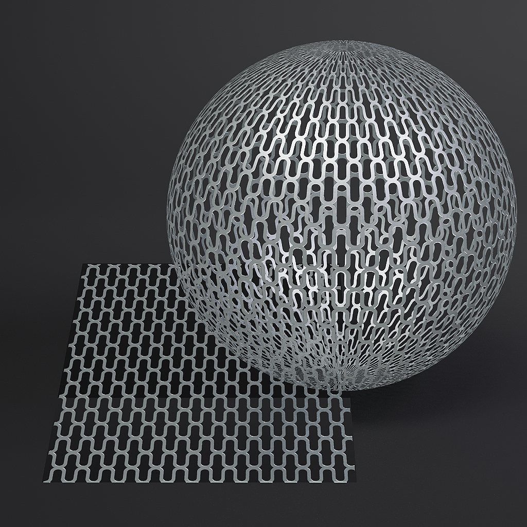 Metal vol09 Perforated 8K Seamless PBR Materials Texture_8