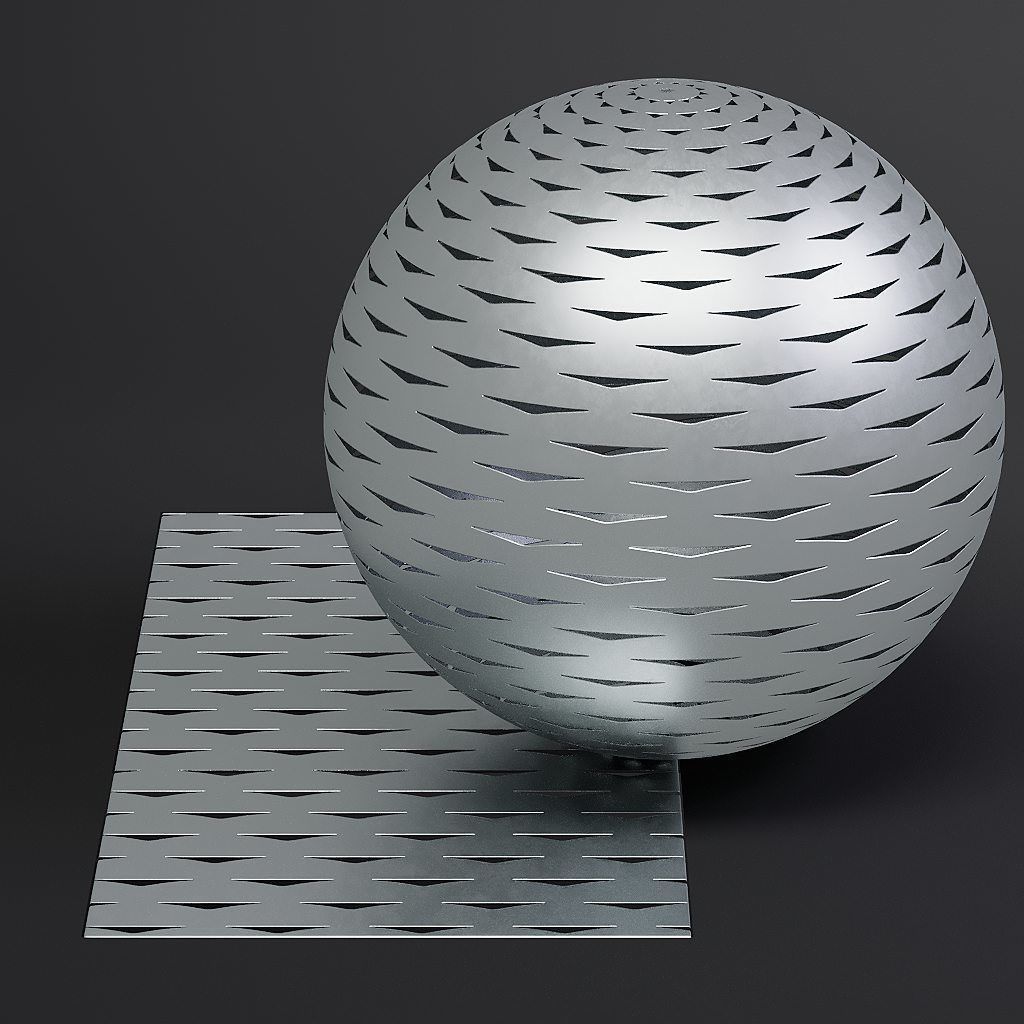 Metal vol09 Perforated 8K Seamless PBR Materials Texture_25