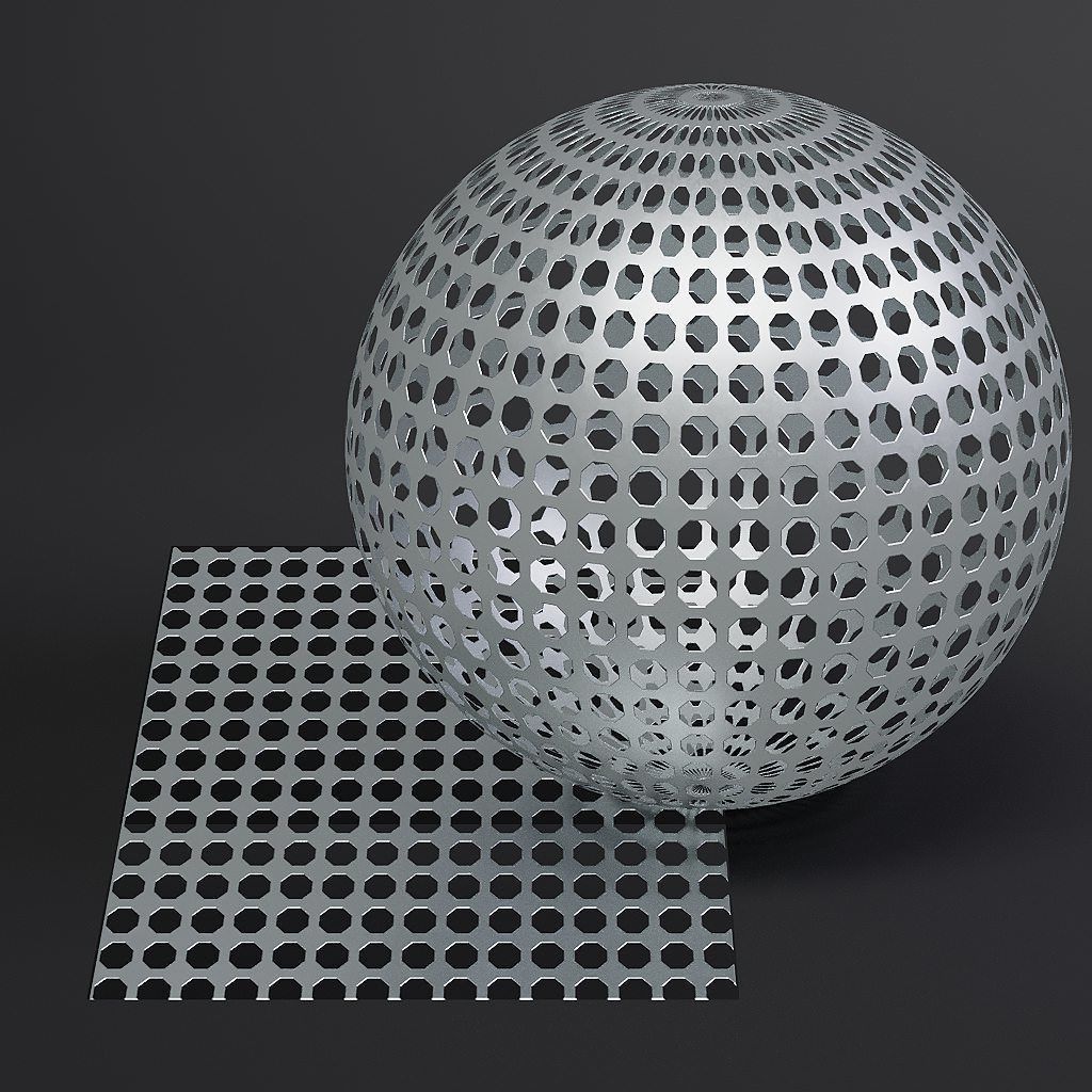 Metal vol09 Perforated 8K Seamless PBR Materials Texture_33
