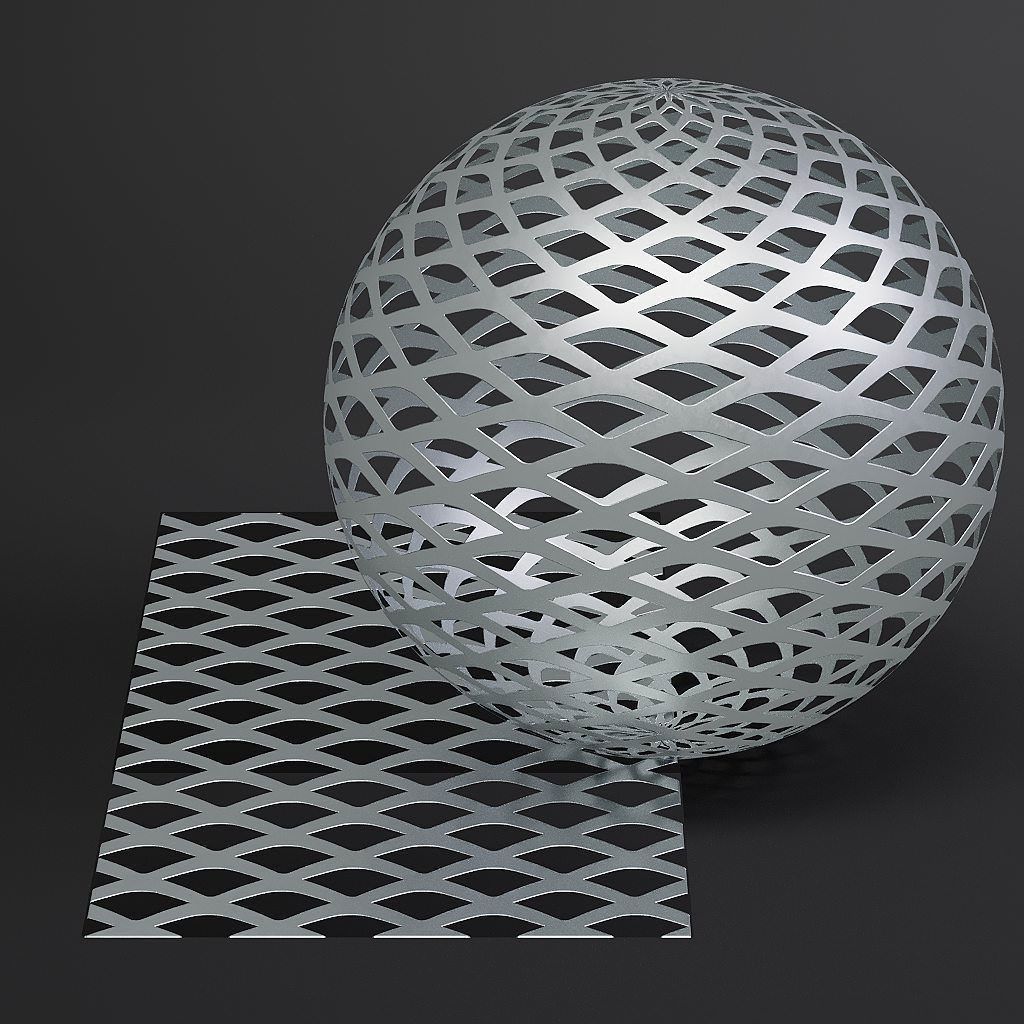 Metal vol09 Perforated 8K Seamless PBR Materials Texture_18