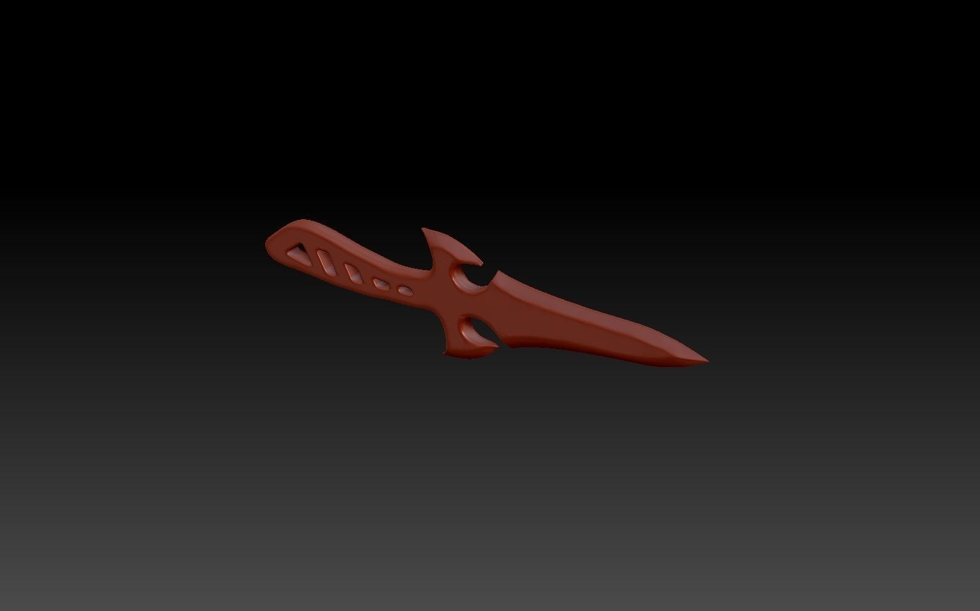 Knife Cosplay 3D print model_2