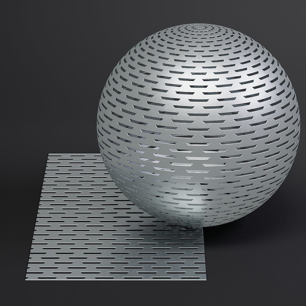 Metal vol10 Perforated 8K Seamless PBR Materials Texture_26