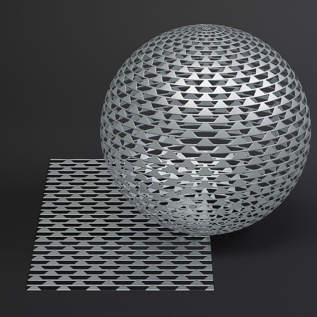 Metal vol10 Perforated 8K Seamless PBR Materials Texture_27