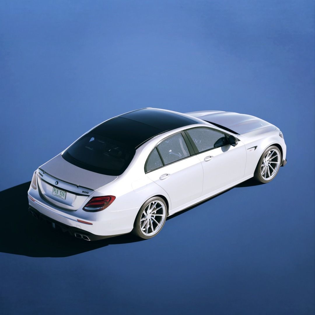 Mercedes AMG E63 Brabus 800 2018 Low-poly 3D model_2