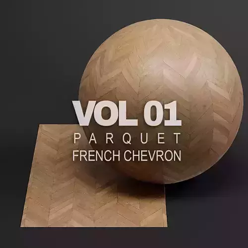 Parquet vol01 French Chevron 8K Seamless PBR Materials Texture