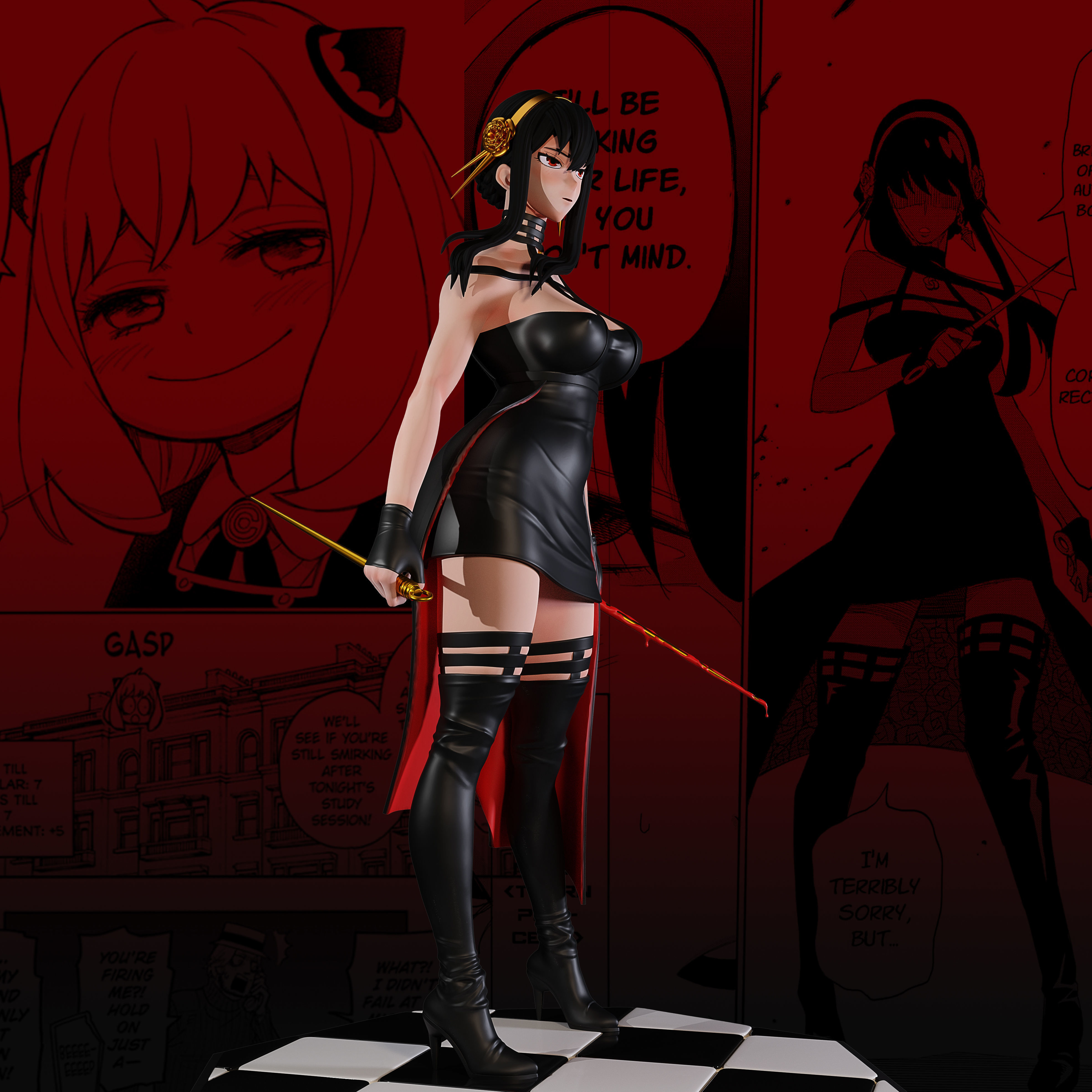 Yor Forger 3D print model_1