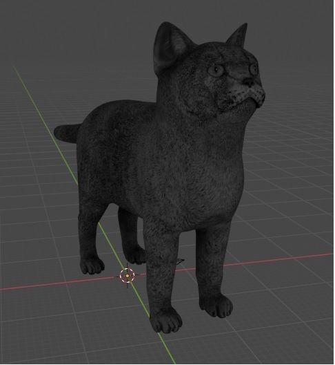 Cat - model  Free 3D model_2