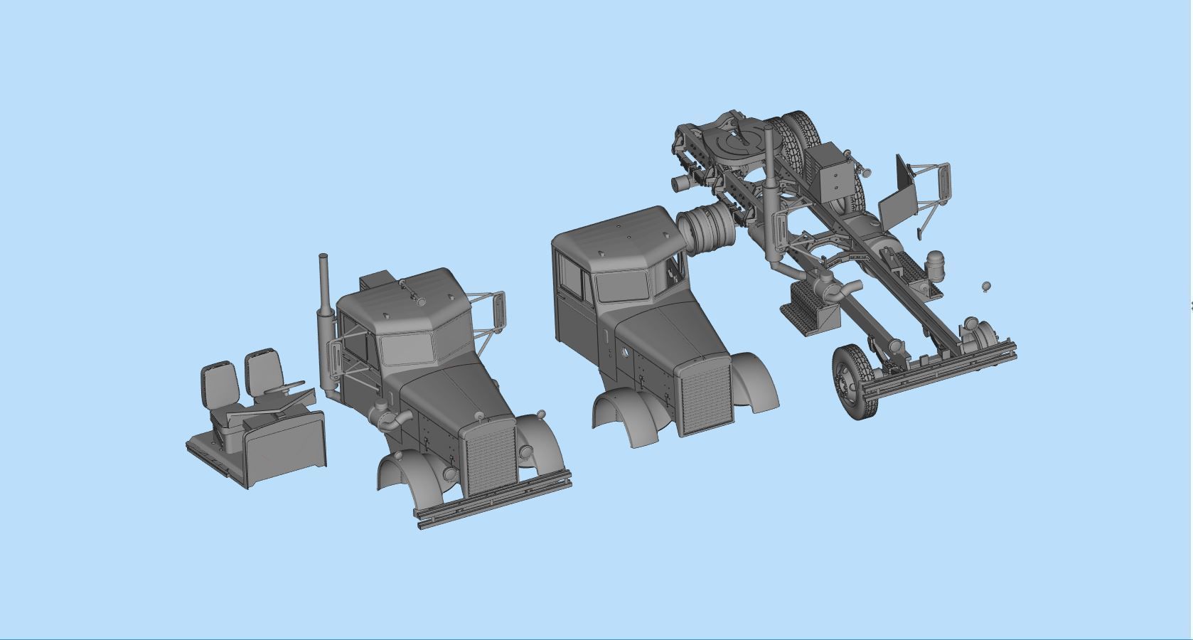  STL files American Industrial Truck 281 From The Movie Duel  3D print model_14