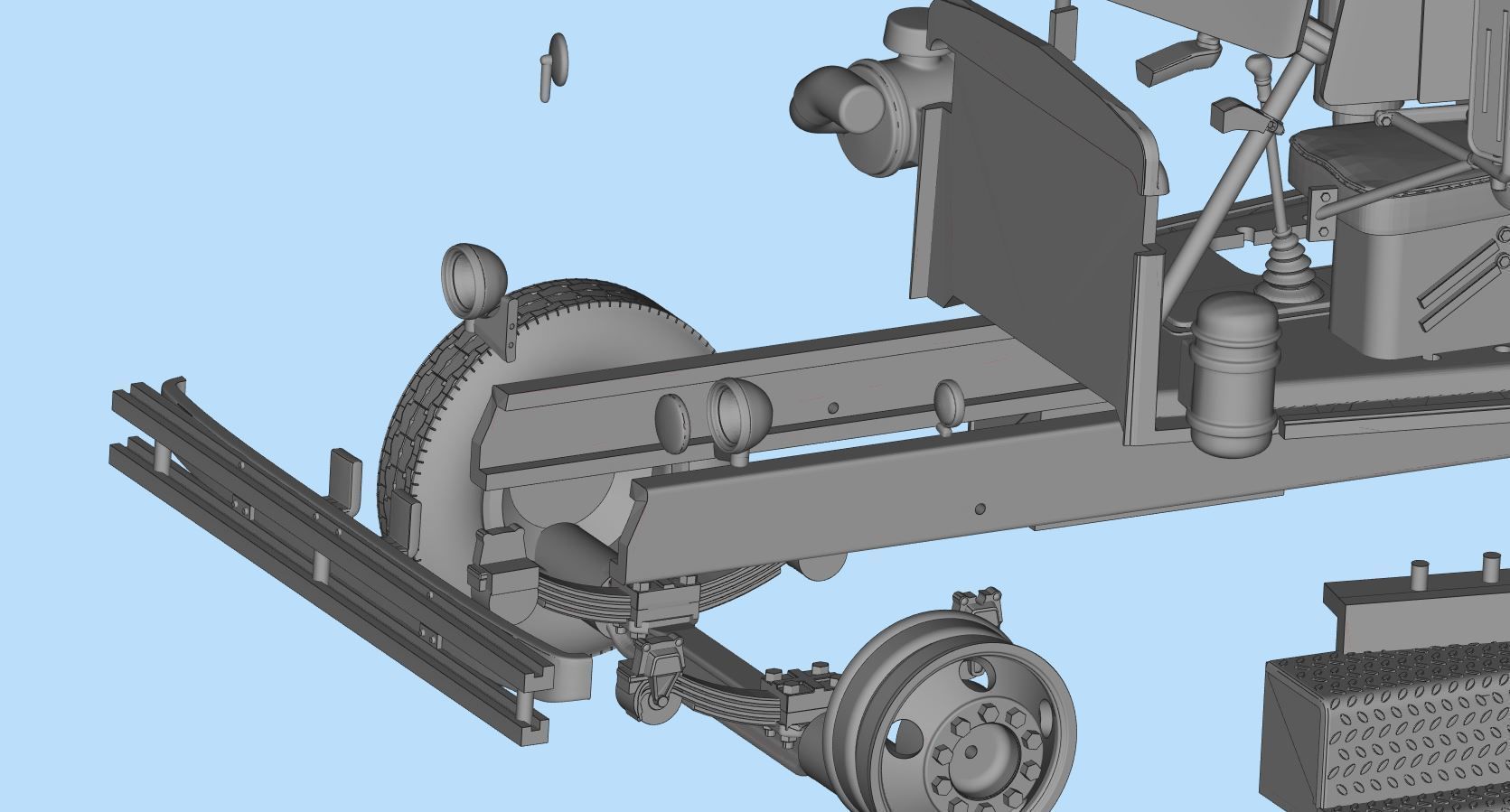  STL files American Industrial Truck 281 From The Movie Duel  3D print model_20