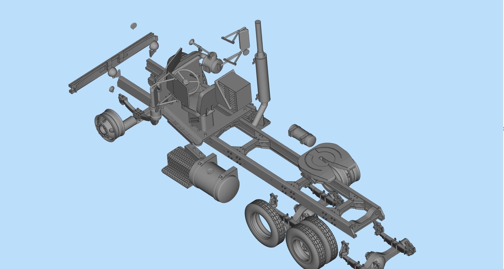  STL files American Industrial Truck 281 From The Movie Duel  3D print model_21