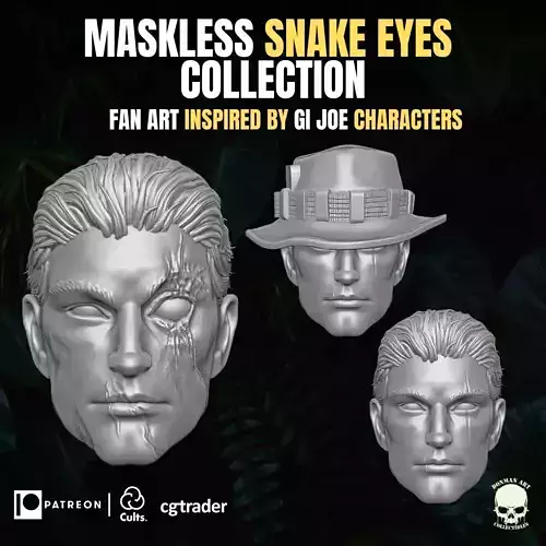 Maskless Snake Eyes Collection For Action Figures