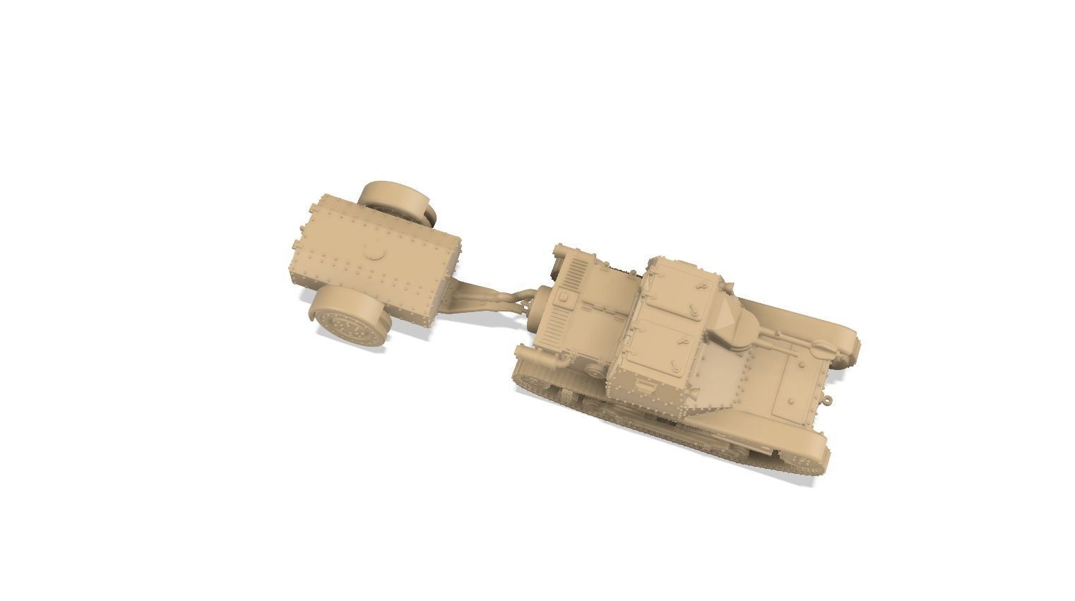 CV L3-35 Flamethrower - 1-100 scale 3D print model_3