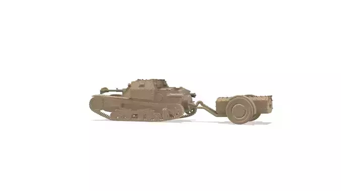 CV L3-35 Flamethrower - 1-100 scale 3D print model