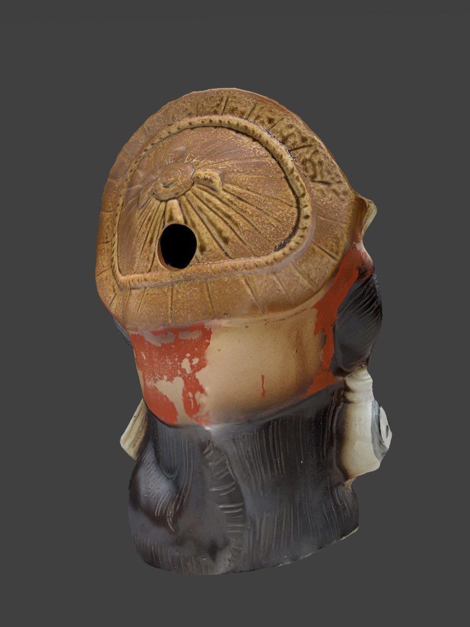 Shigaraki Tanuki - Japanese famous lucky racoon pottery statue 3D print model_4