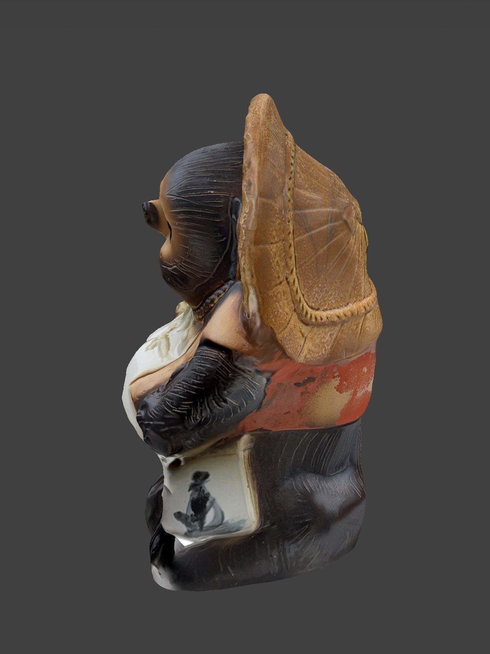 Shigaraki Tanuki - Japanese famous lucky racoon pottery statue 3D print model_2