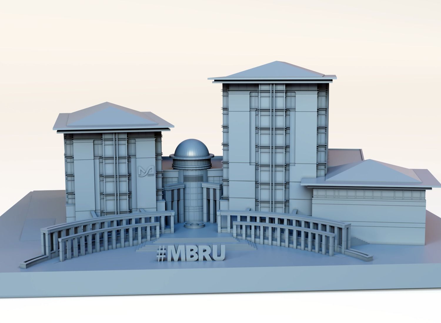 MBRU -  Of Medicine and Health Sciences 3D print model_1