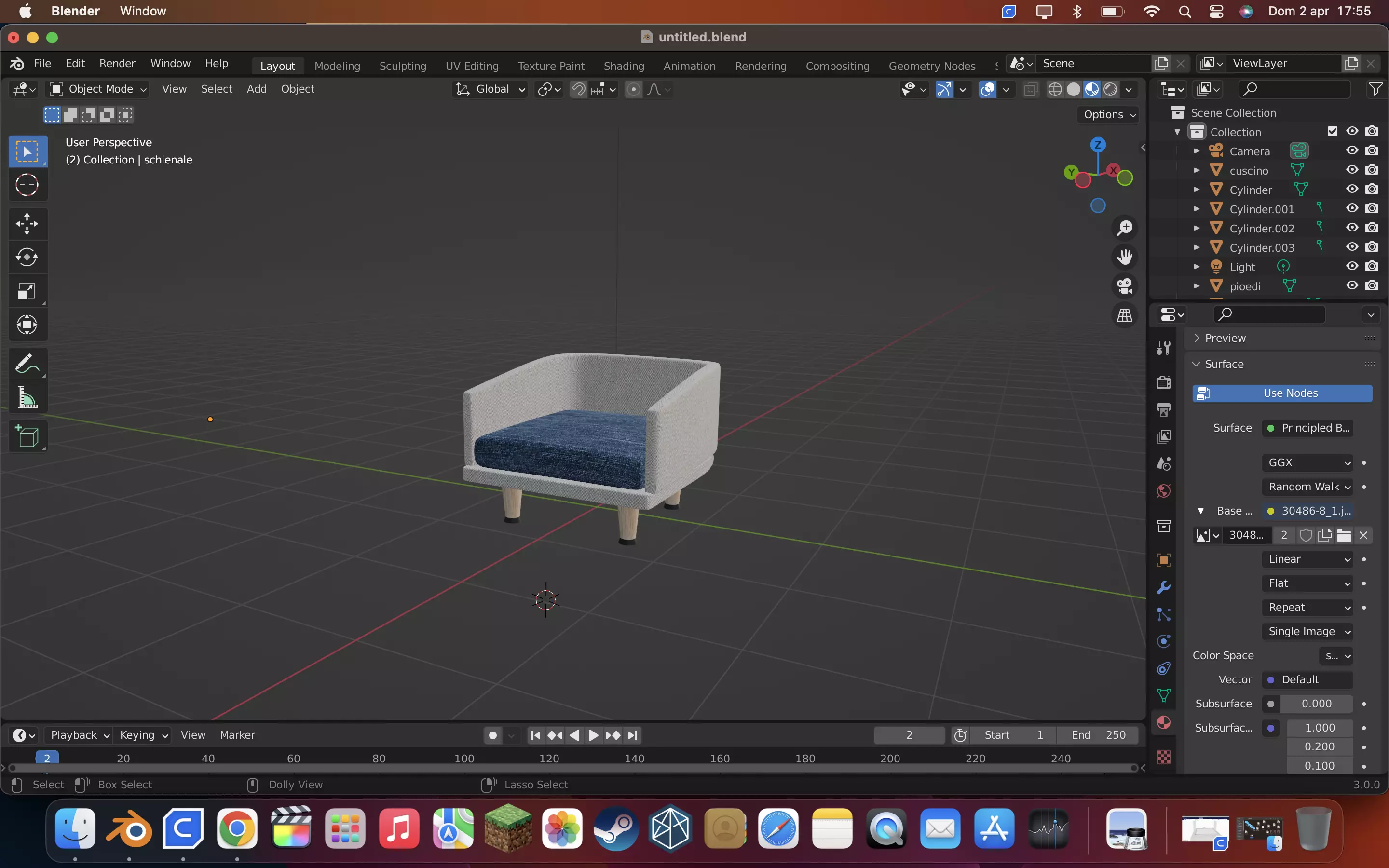 armchair Free 3D model