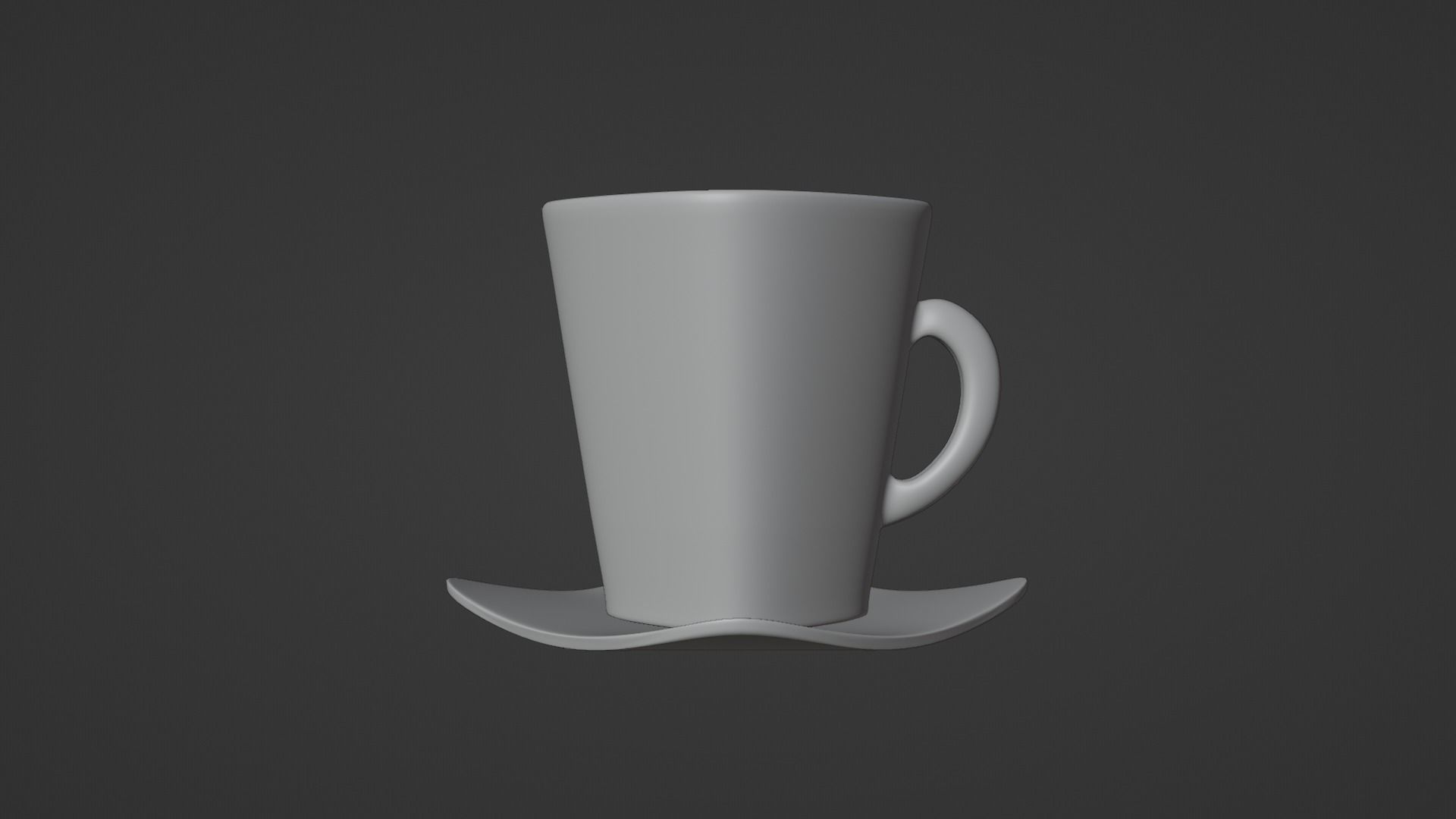 Black Porcelain Tea Set 3D model_19